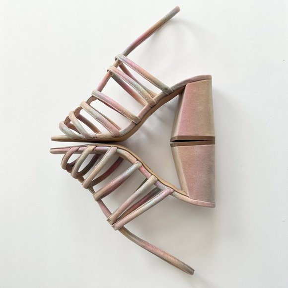 Free People Colette Cinched Heel in Rainbow - Picture 5 of 12